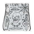 Love Tatt Drawstring bag | The Rock Boudoir